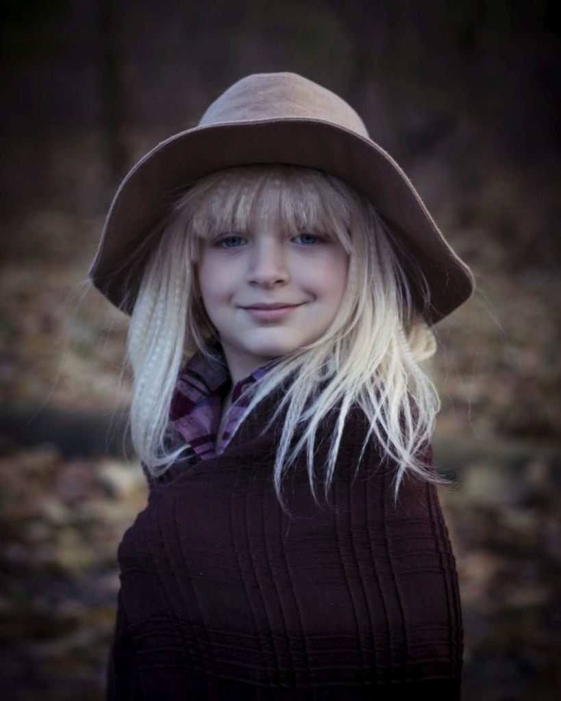 Outdoor child fall photo shoot in Reading, PA