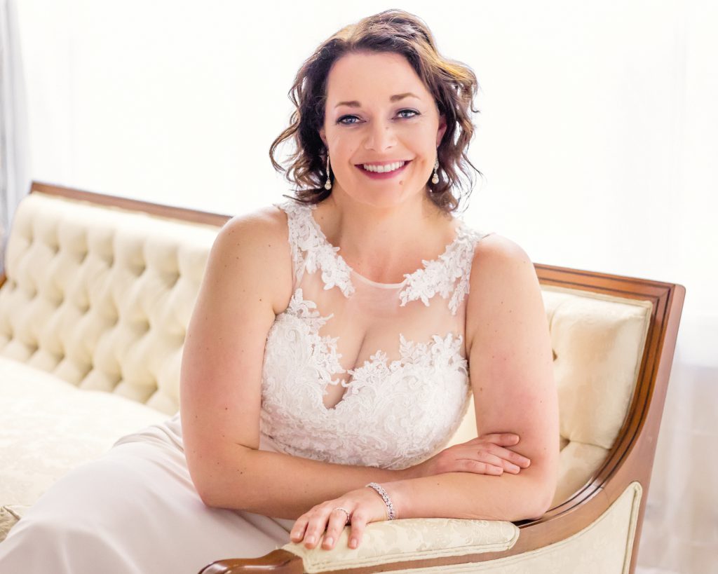 Studio wedding dress shoot glam the dress in Berks County, PA