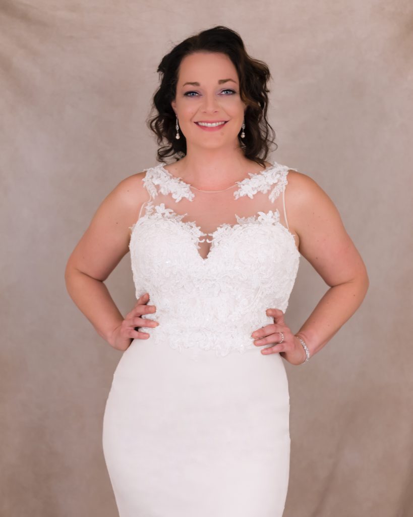 wedding dress studio shoot in Berks County, PA